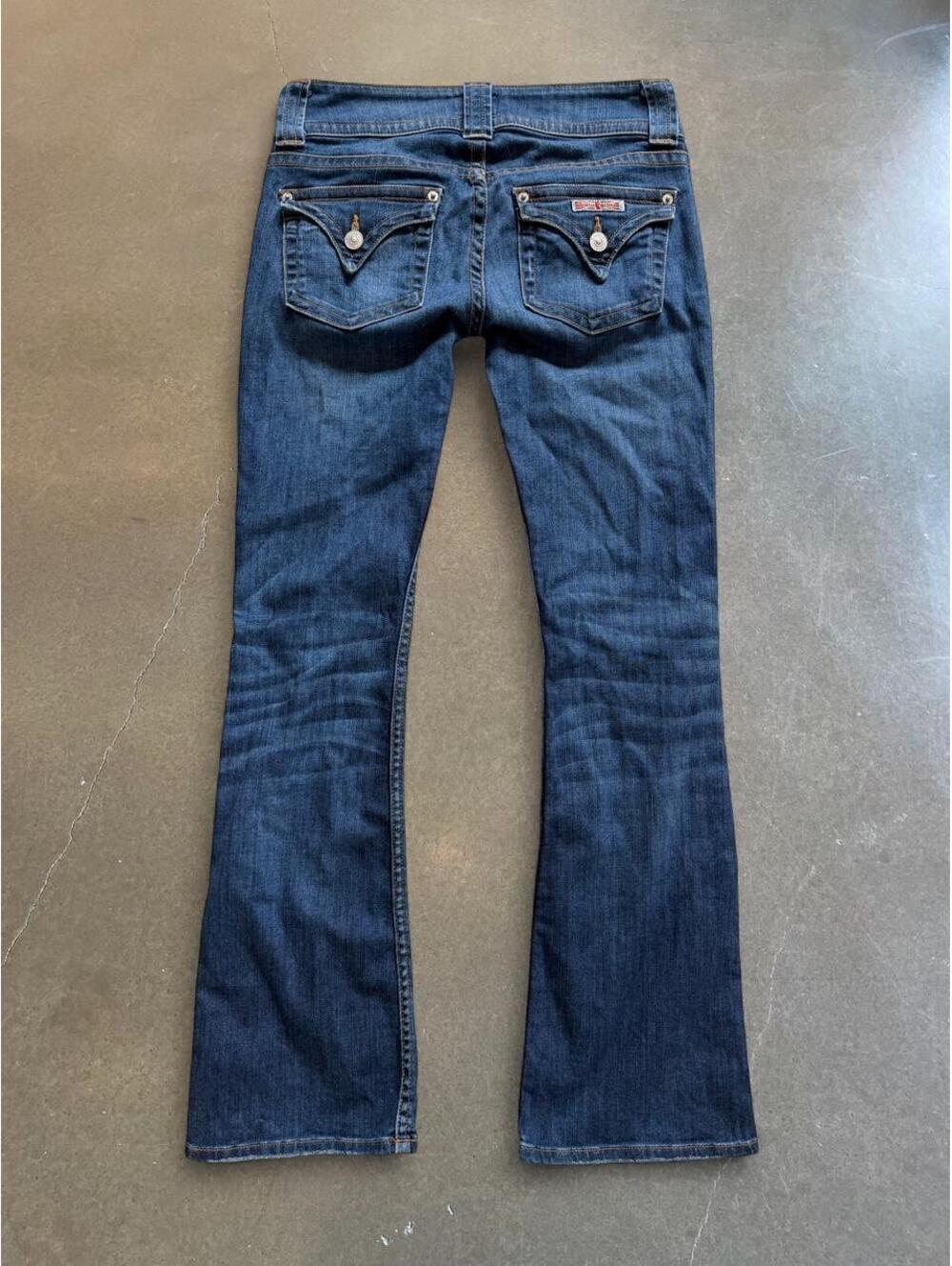 Vintage Y2K Hudson Jeans Low Rise Bootcut Dark Wash Denim - Picture 3 of 6